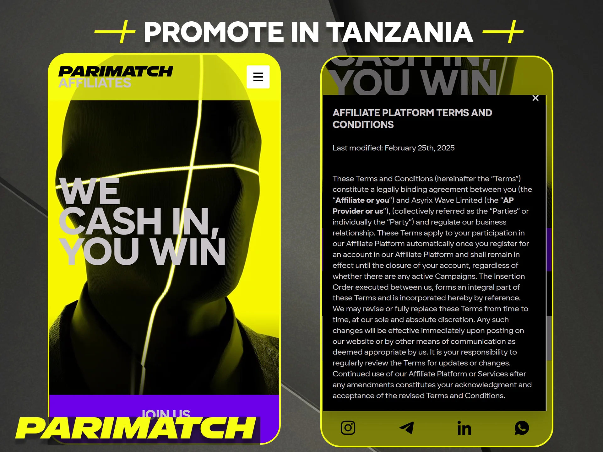 Discover the many great reasons why promoting Parimatch in Tanzania is profitable.