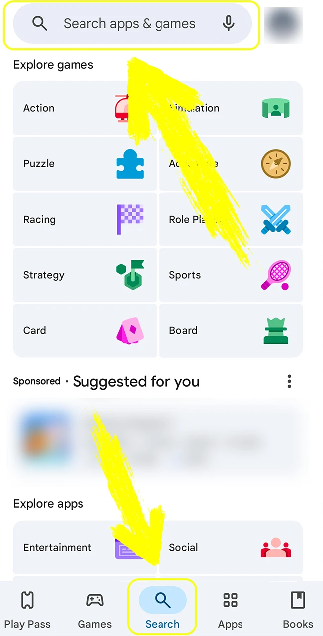 Easily find the official Parimatch application by searching within Google Play.