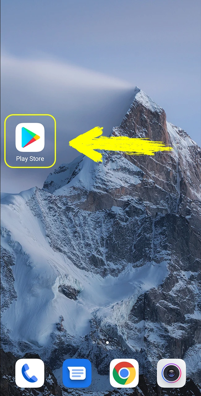 Open the Google Play Store on your Android device to find the Parimatch app.