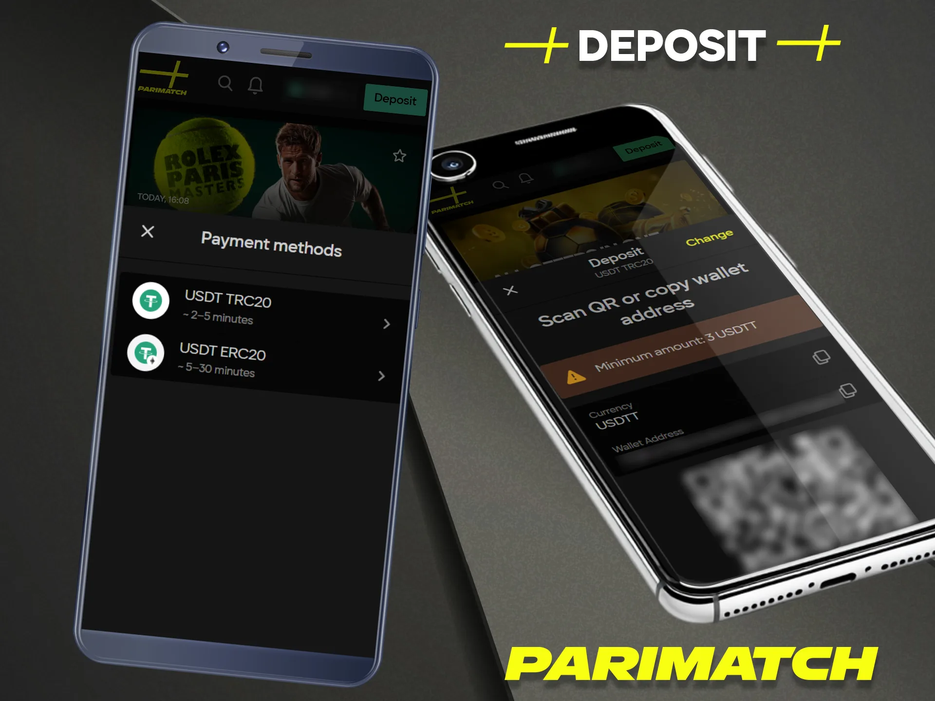 Learn how to securely make a deposit using the official Parimatch mobile app.