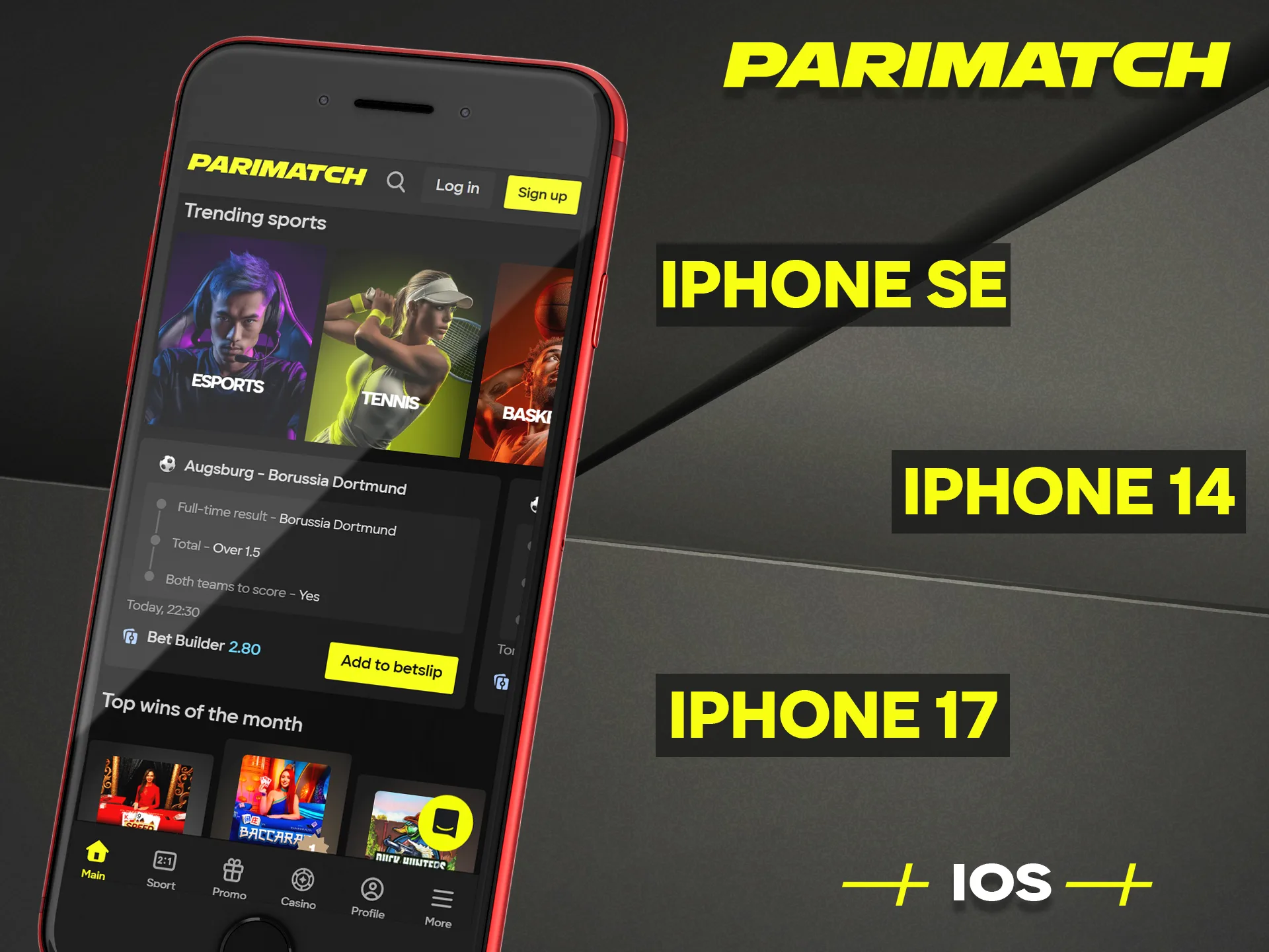 Get the official Parimatch PWA application for all your iOS devices easily.