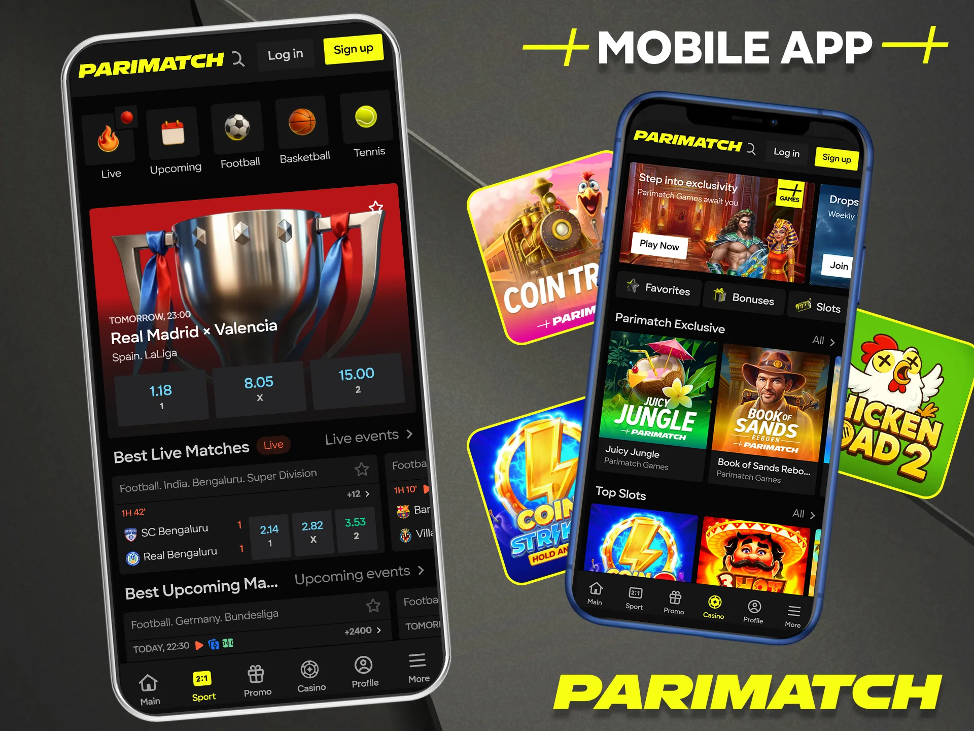 Enjoy a new mobile betting experience using the official Parimatch application.