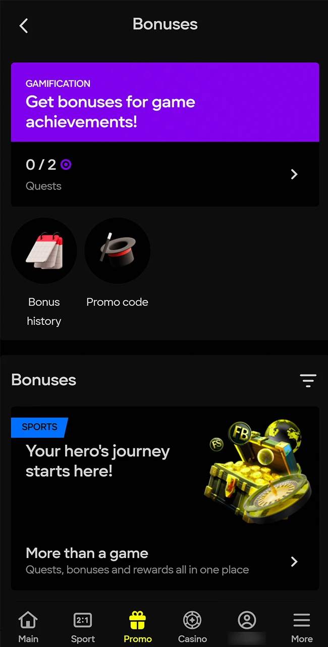 Explore all current welcome offers and promotions available at Parimatch.