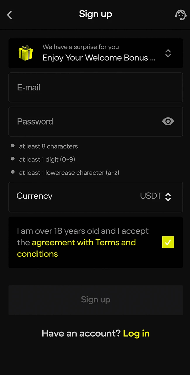 Start your quick and secure account registration on the official Parimatch platform.