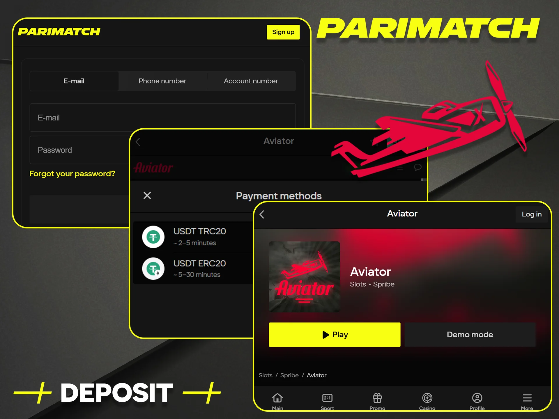 Learn the simple steps on how to deposit funds into your Parimatch account.