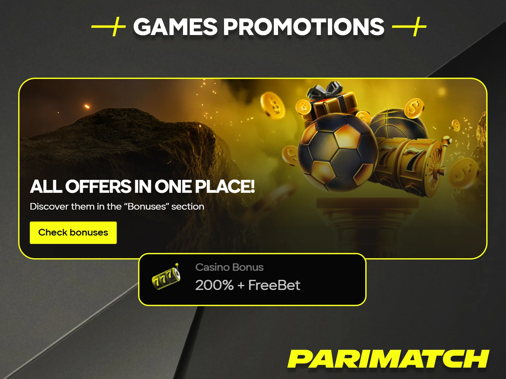 Claim all current casino games promotions and bonuses available at Parimatch Tanzania.