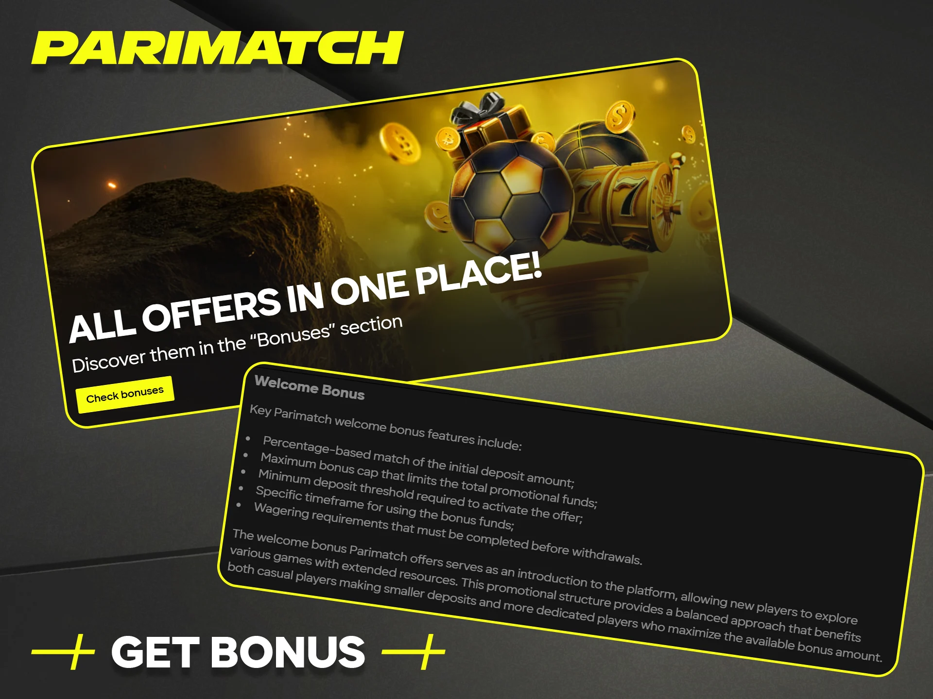 Simple steps on how to successfully claim a welcome bonus from Parimatch.