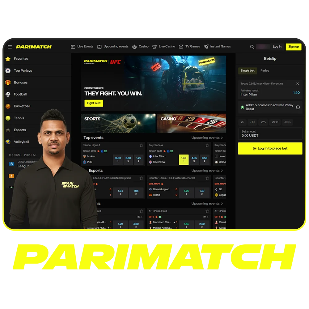 Parimatch is the best sportsbook and casino games website in Tanzania.