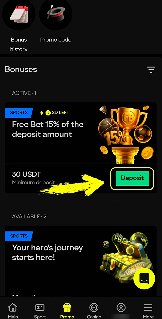 Click to officially start receiving your bonus from Parimatch now.