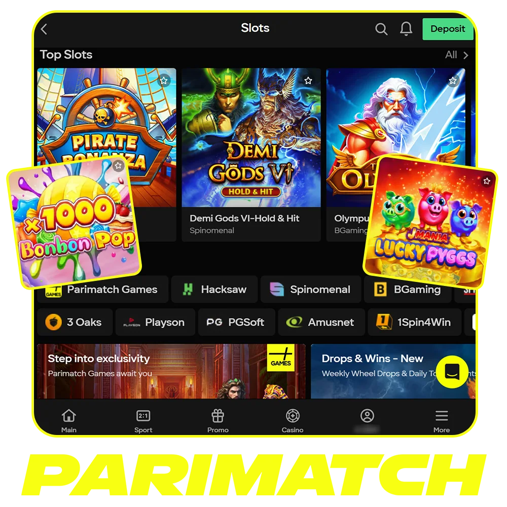 Play the best online slots in Tanzania, available only at official Parimatch.
