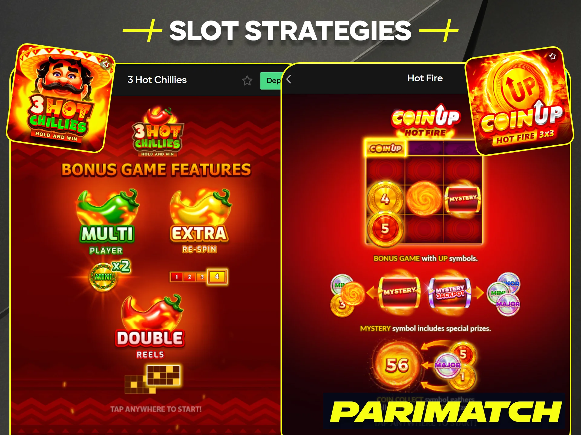 Learn smart slot strategies to potentially boost your winning chances at Parimatch.