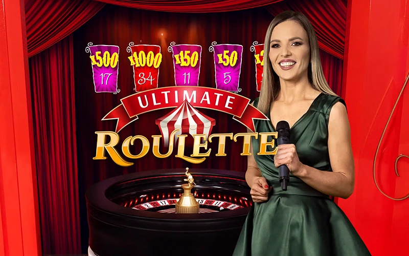 Play the immersive Ultimate Roulette game live at the Parimatch Casino now.