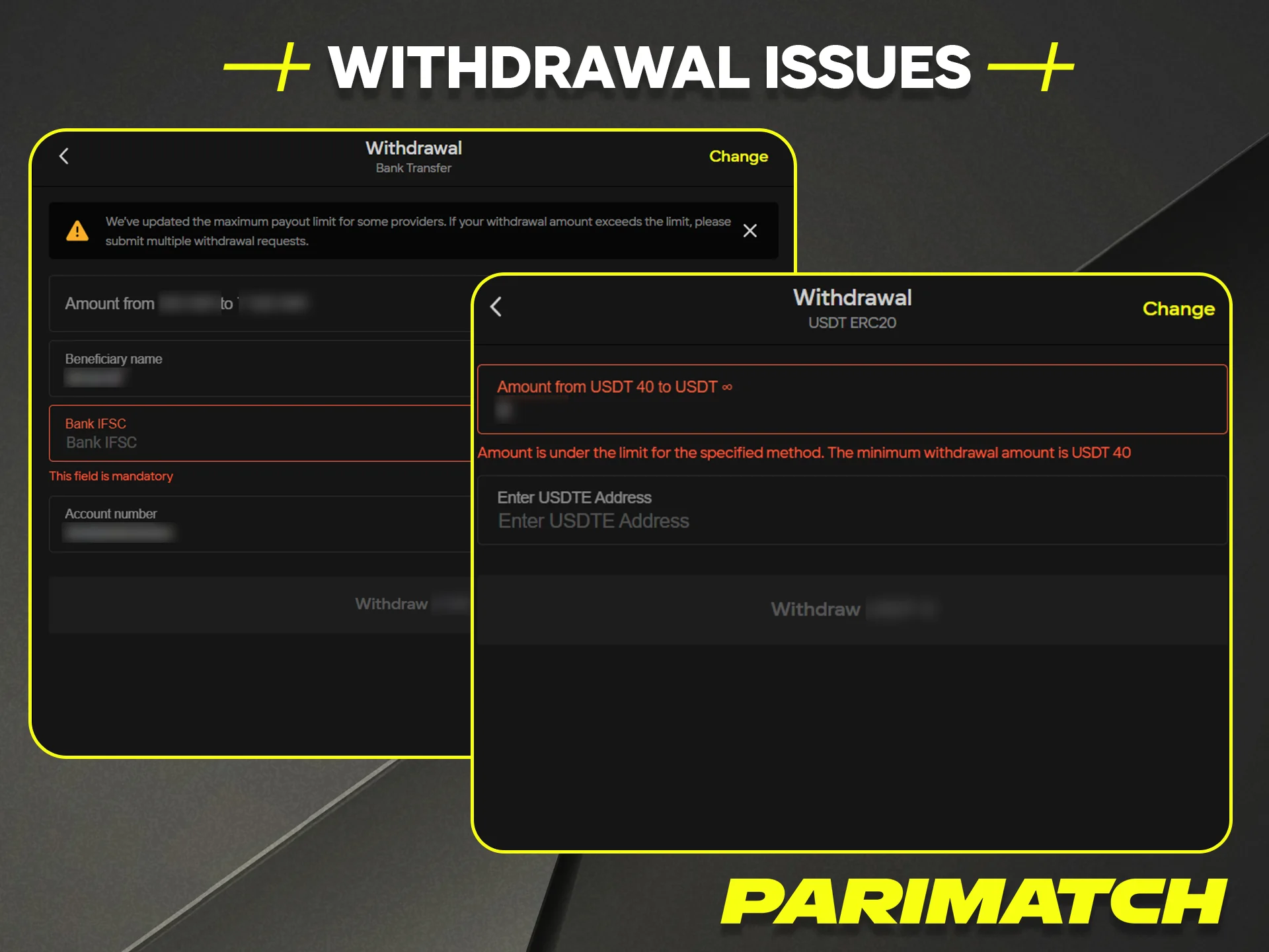 Find solutions for common withdrawal issues encountered at official Parimatch Tanzania.
