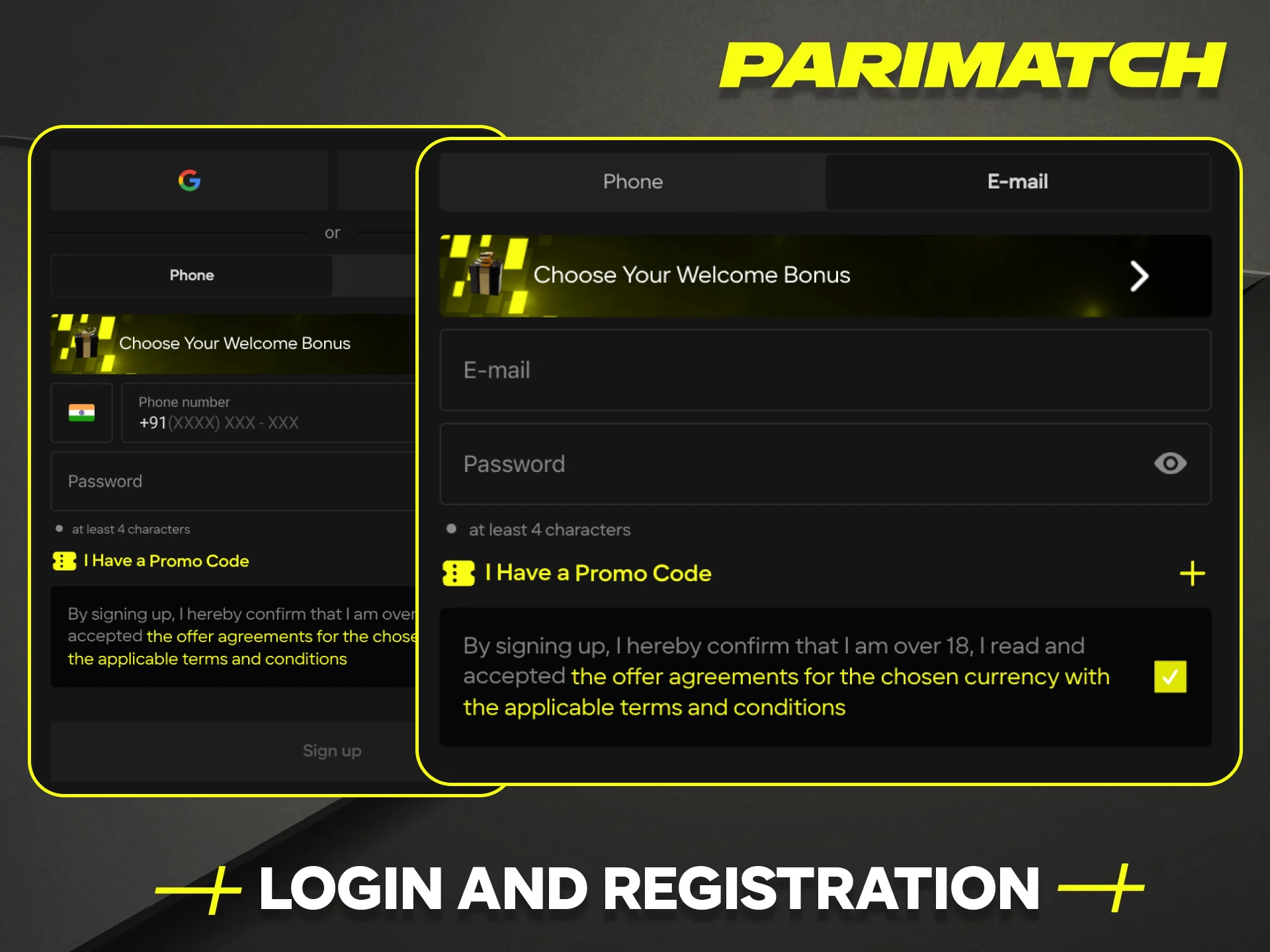 Register at Parimatch India online casino to gain access to all games.